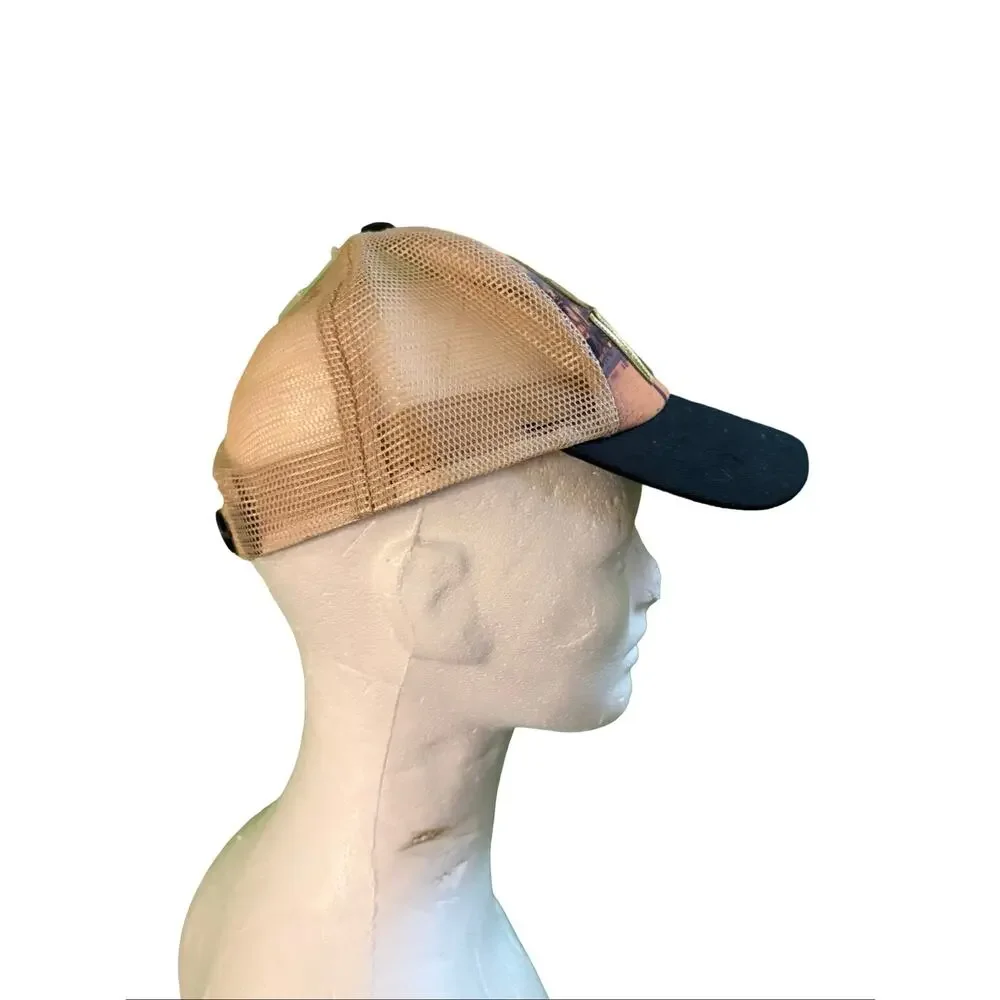 Good Vibes Trucker Hat Tropical Beach Print Snapback Adjustable Mesh Cap